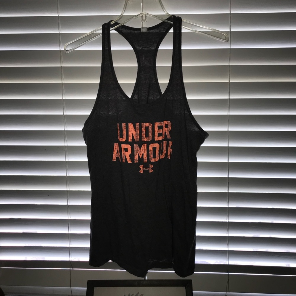 UNDER ARMOUR ✨ workout top orange and grey